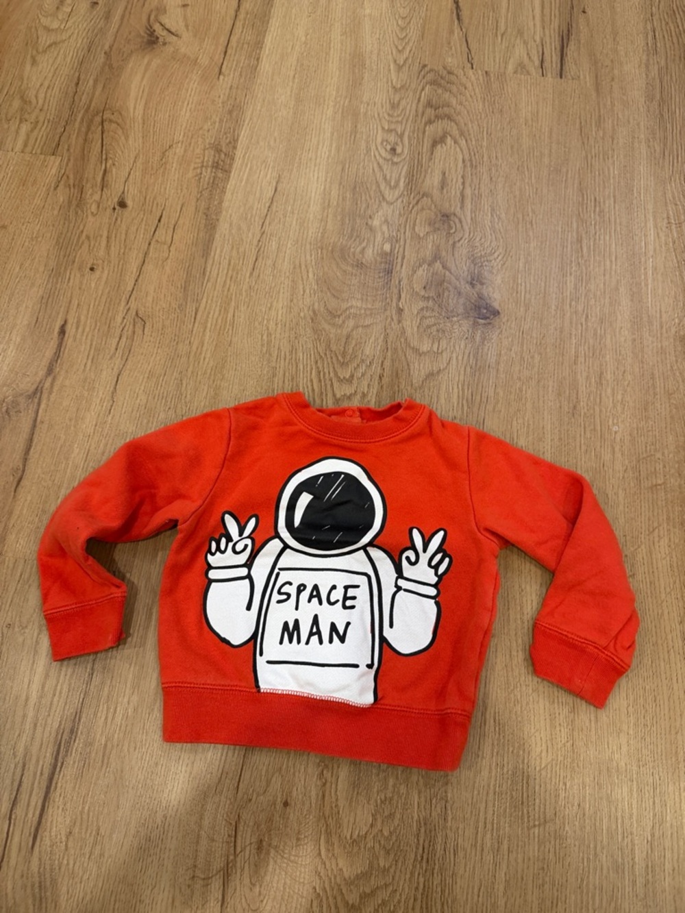 Stella McCartney Kids Red Space Man Graphic Sweatshirt